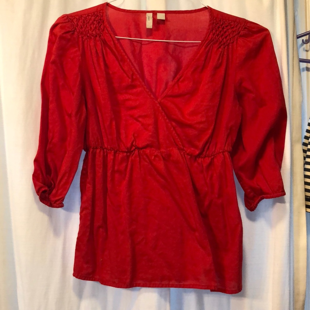 Red cotton shirt